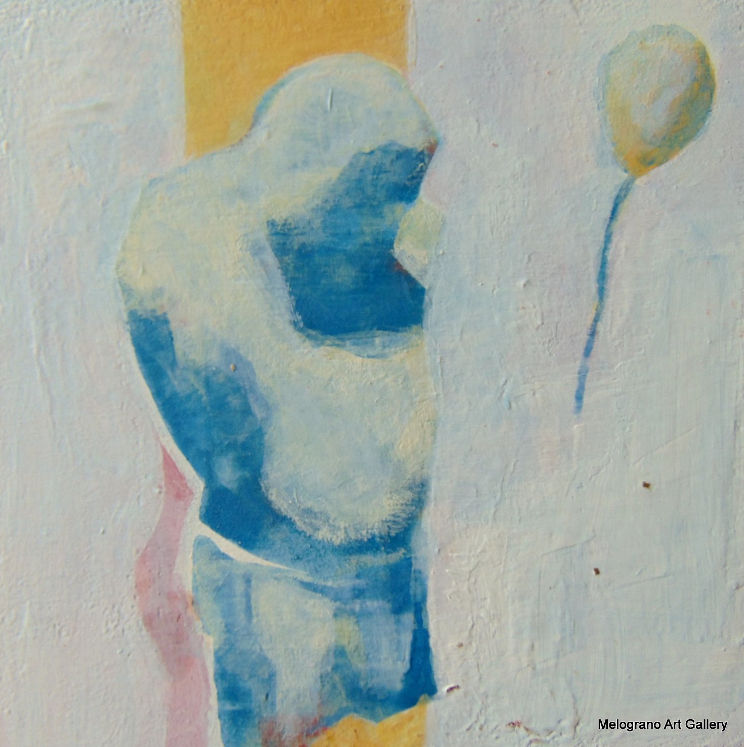 Piccola tavoletta colorata di Marco Cavalieri, figure e motivi onirici che esprimono fantasia, dinamismo e viaggio nell’irrazionale.