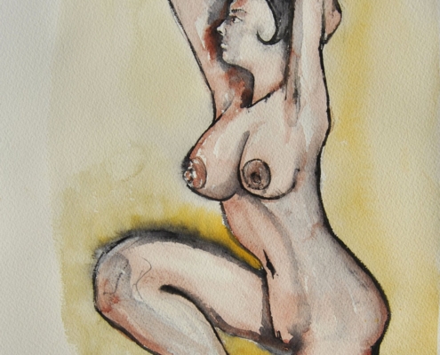 Ritratto femminile di Matteo Fieno, pittura materica e gestuale dedicata alla forza delle donne