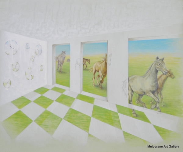 Kronos Kairos Viki arte simbolismo figurativo tempo interiorità equilibrio compositivo segno colore