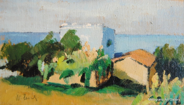 Walter Cecchi pittura ad Antignano Livorno