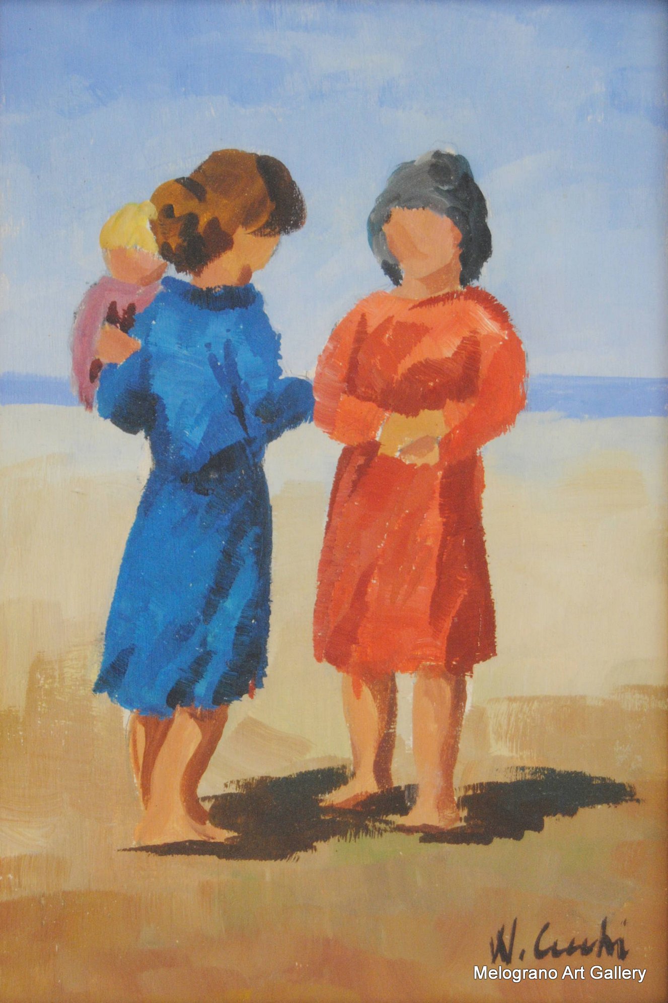 Walter Cecchi – ritratto di bambini espressivo senza lineamenti