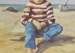 Walter Cecchi – ritratto di bambino espressivo senza lineamenti