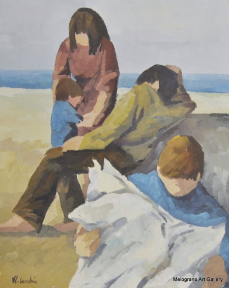 Walter Cecchi – ritratto di ragazzi espressivo senza lineamenti