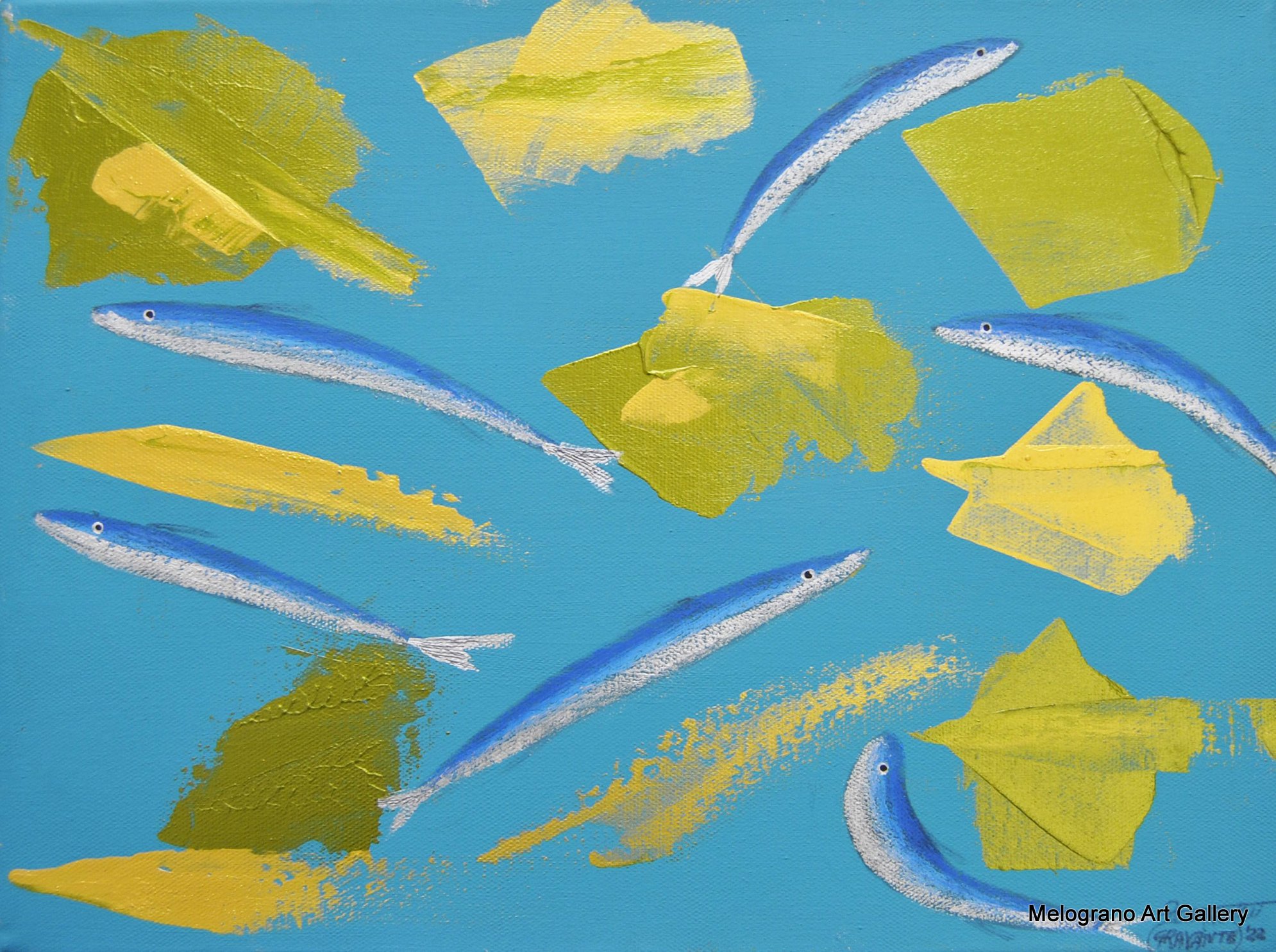 Zeno Travegan (Gravante) - Anciue azzurro e oro