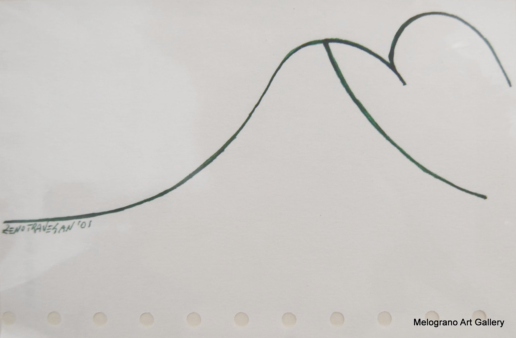 sottile linea che delinea una sagoma evocativa titolo petto in fuori