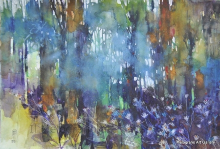 Alessandro Andreuccetti – pittura astratta floreale, fiori e giardini reinterpretati attraverso colore e forma