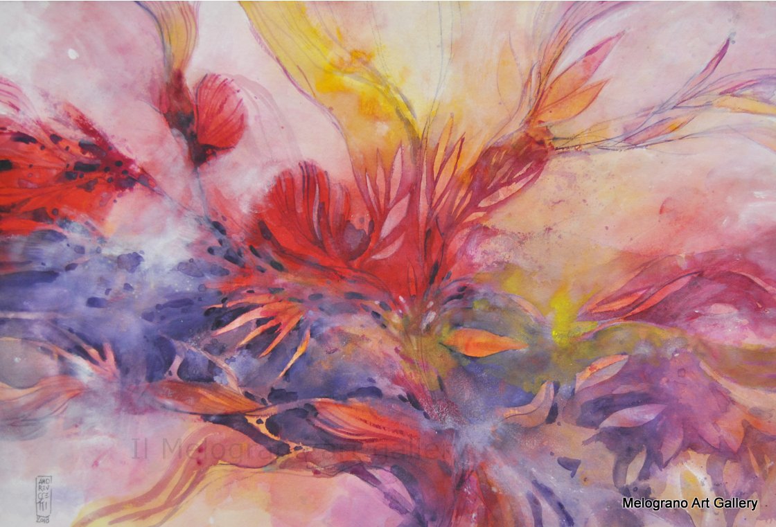 Alessandro Andreuccetti – pittura astratta floreale, fiori e giardini reinterpretati attraverso colore e forma