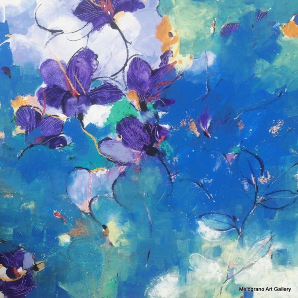 Alessandro Andreuccetti – pittura astratta floreale, fiori e giardini reinterpretati attraverso colore e forma