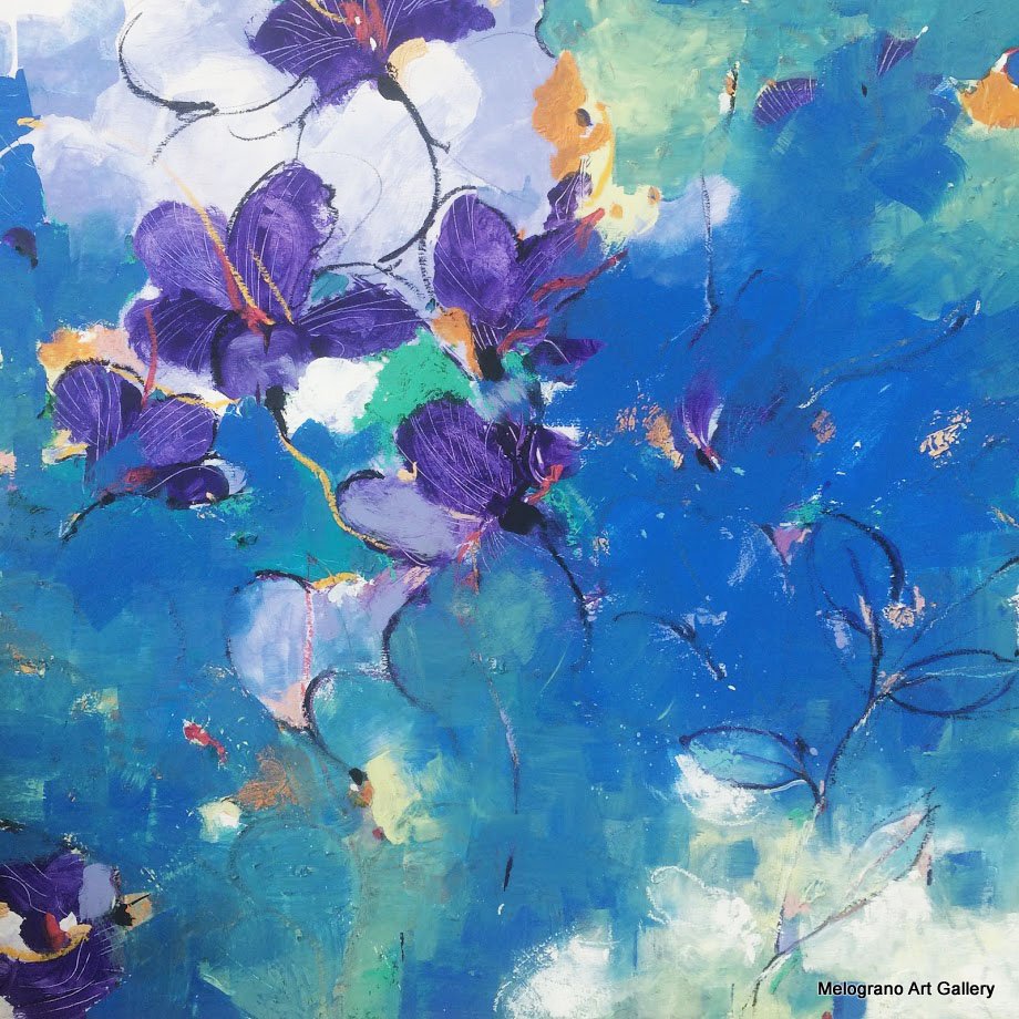 Alessandro Andreuccetti – pittura astratta floreale, fiori e giardini reinterpretati attraverso colore e forma