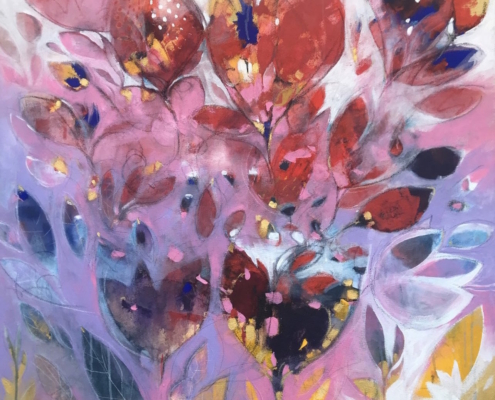 Alessandro Andreuccetti – pittura astratta floreale, fiori e giardini reinterpretati attraverso colore e forma