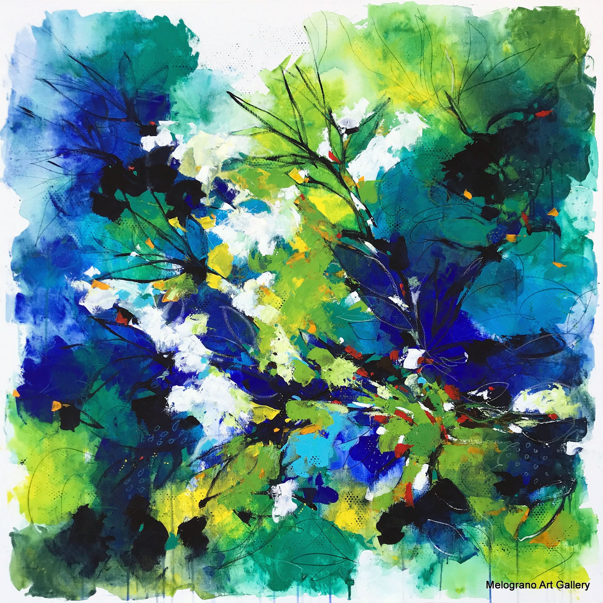 Alessandro Andreuccetti – pittura astratta floreale, fiori e giardini reinterpretati attraverso colore e forma