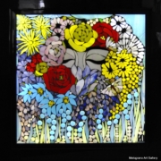 Primavera, opera in mosaico di vetro su vetro di Anna Maria Laurenti