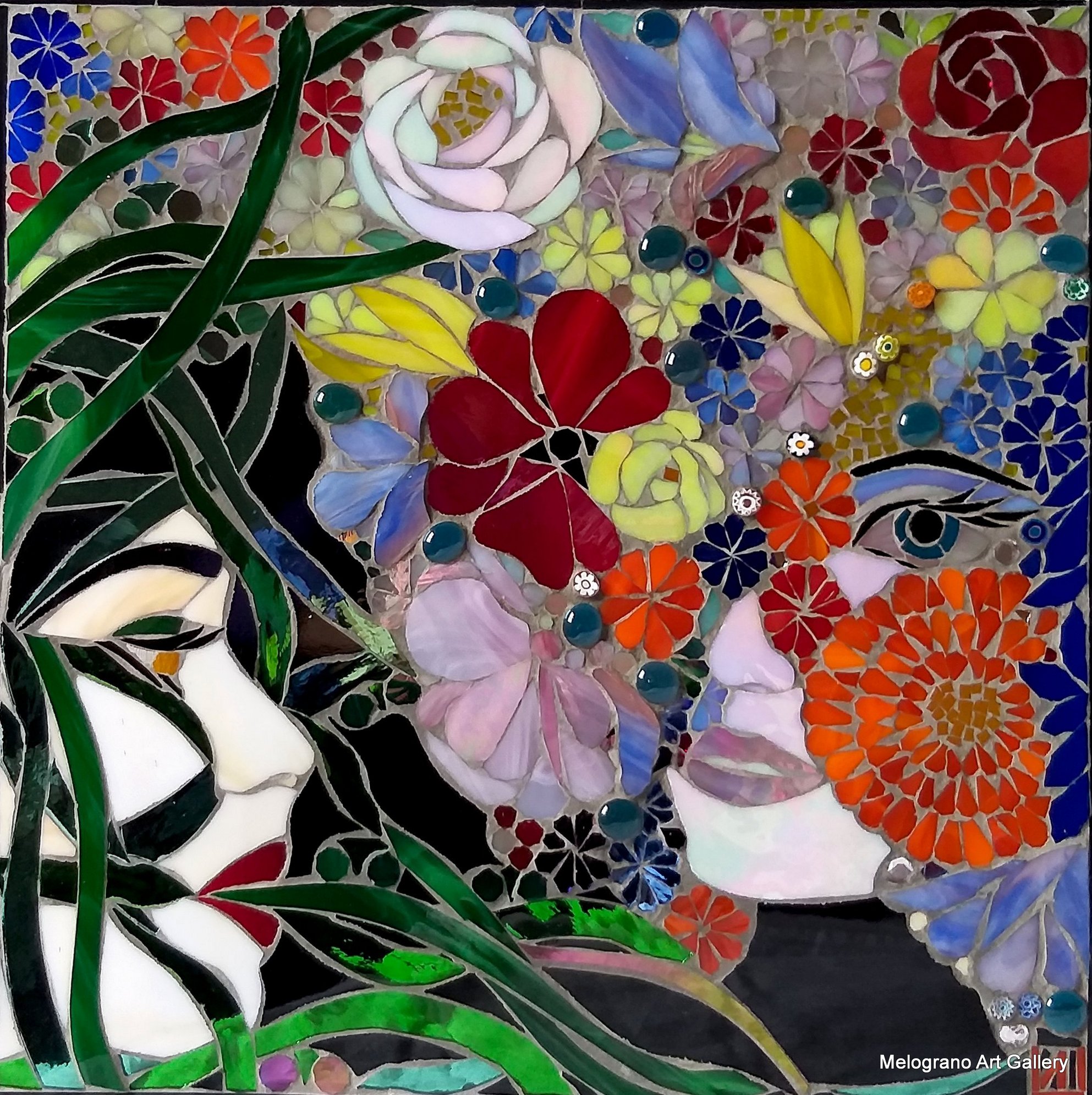 Le Fate, mosaico di vetro su vetro di Anna Maria Laurenti