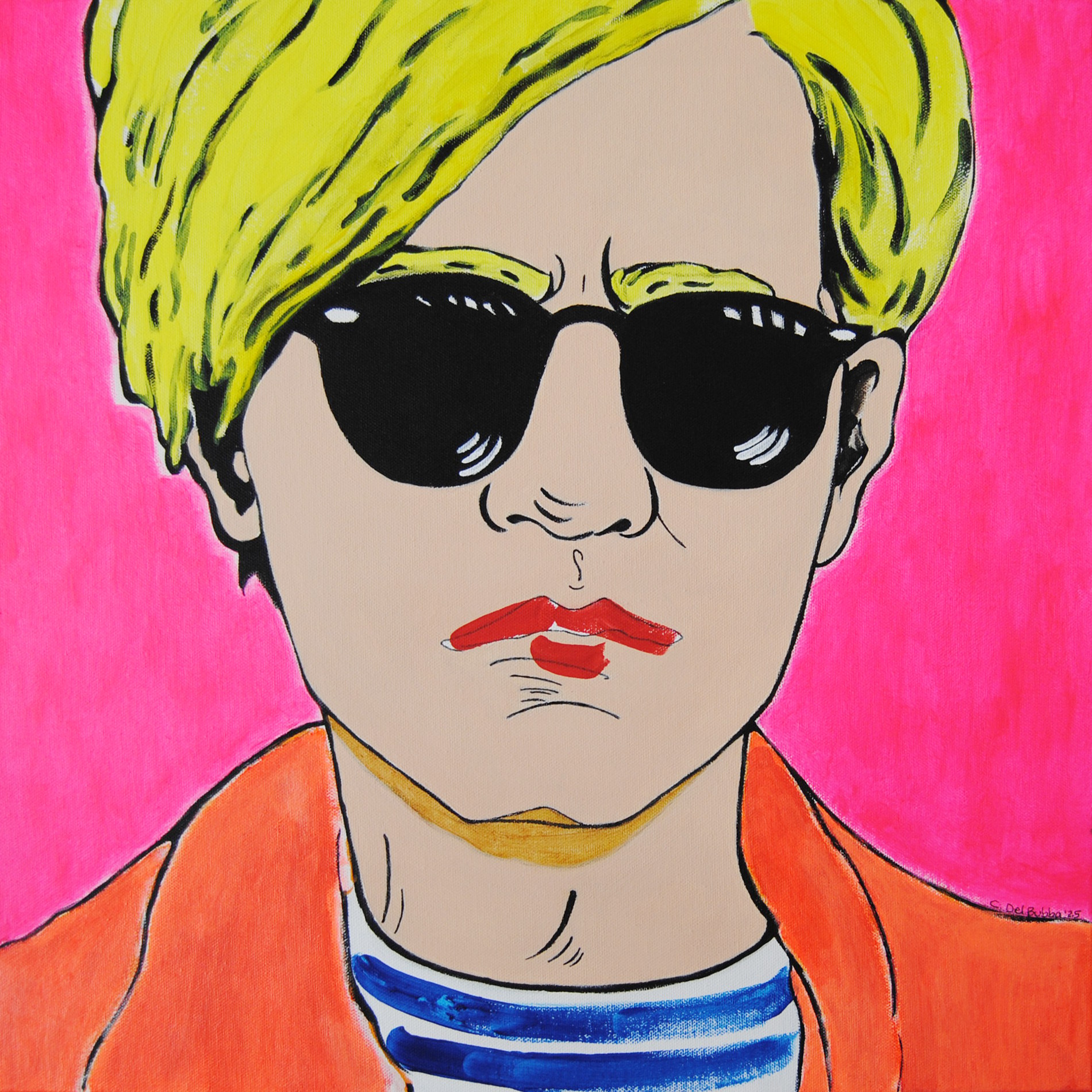 Opera pop di Cinzia Del Bubba in stile vintage ispirato alla Pop Art