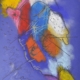 Dipinto astratto di Maria Letizia Giorgetti, esplosione di colore e vitalità.