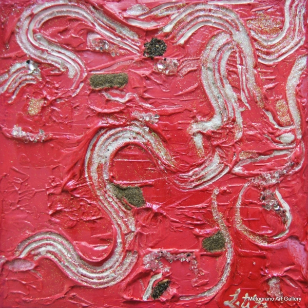 Pittura colorata di Maria Letizia Giorgetti, energia positiva e libertà gestuale.