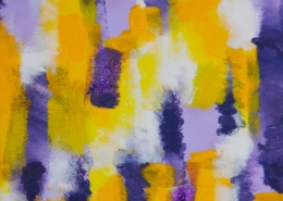 Dipinto astratto di Maria Letizia Giorgetti, esplosione di colore e vitalità.