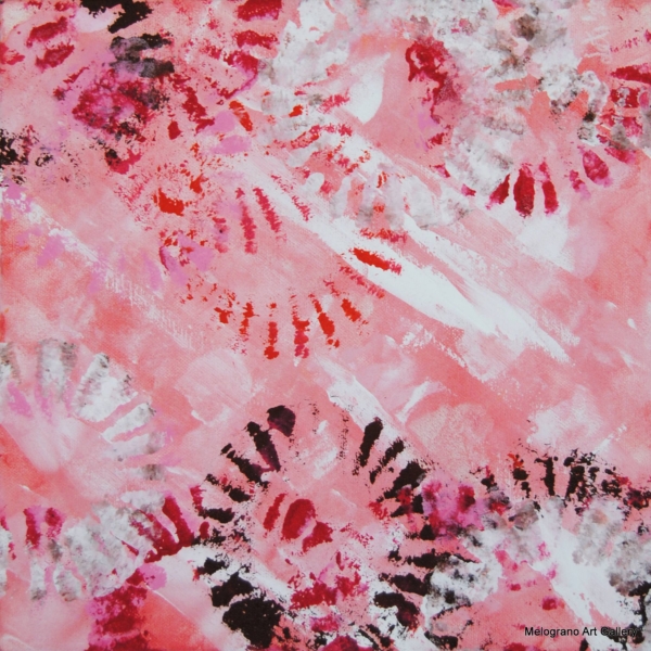 Pittura colorata di Maria Letizia Giorgetti, energia positiva e libertà gestuale.