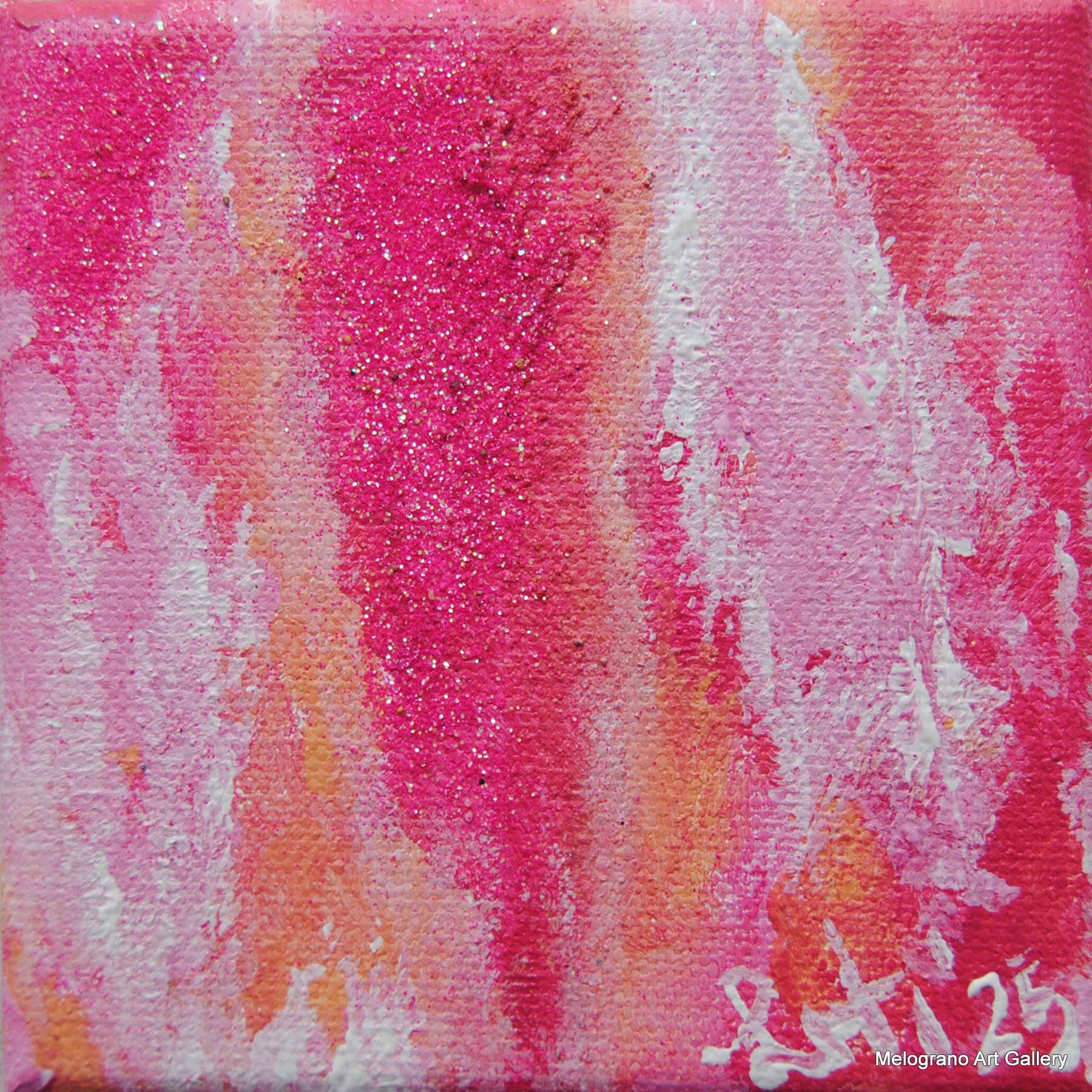 Pittura colorata di Maria Letizia Giorgetti, energia positiva e libertà gestuale.