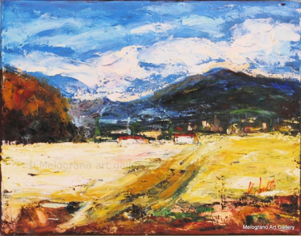 Maurizio Lucarelli – pittura paesaggistica a spatola, marine e campagne dai toni poetici