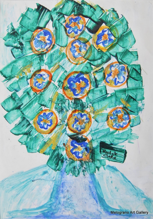 Mazzo di fiori un bouquet di simboli ed emozioni e in quest'opera di Rachele Carol Odello