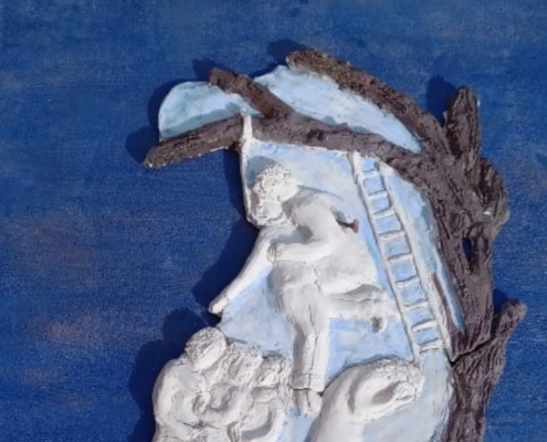 Sonia Paladini, opera pittorica contemporanea e bassorilievo tra colore, introspezione e ricerca interiore
